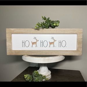 Rae Dunn HO HO HO Reindeer Sign